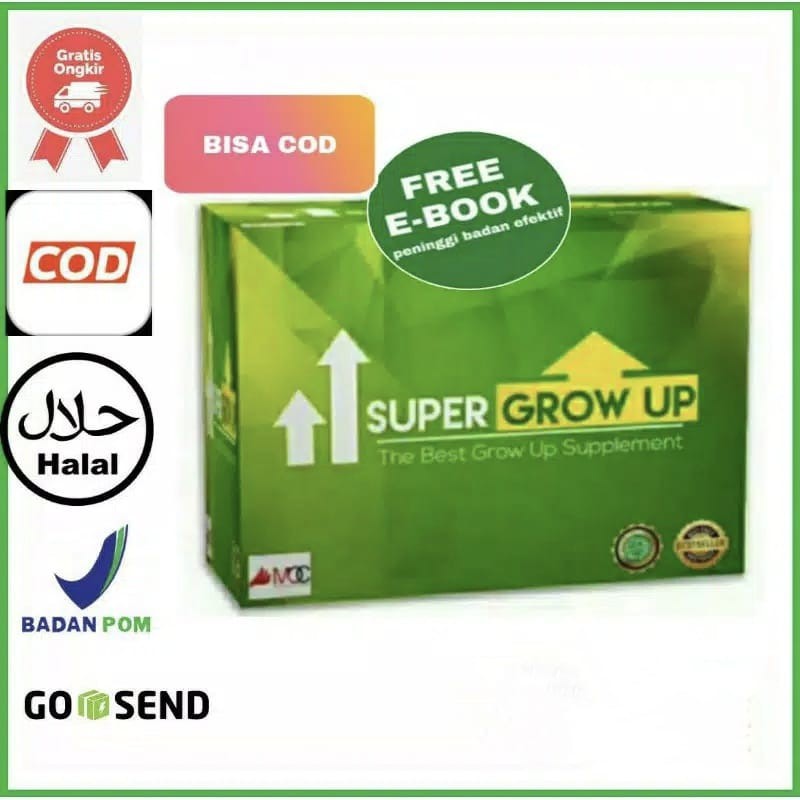 

SUPER GROW UP SUSU PENINGGI BADAN ORI BPOM BEST SELLER