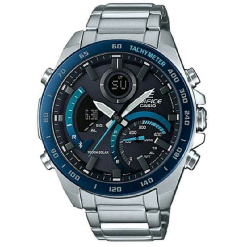 JAM TANGAN PRIA CASIO EDIFICE ECB-900DB-1BDR TOUGH SOLAR ORIGINAL GARANSI RESMI 2 TAHUN