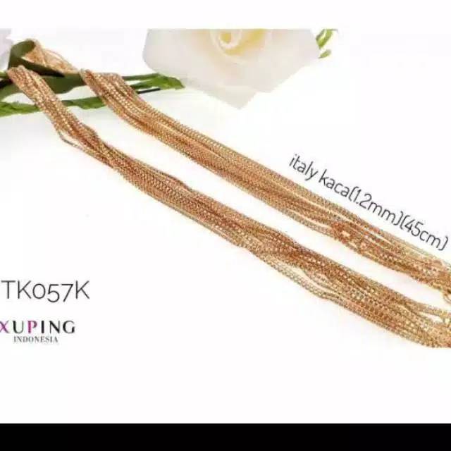 Kalung italy kaca xuping asli uk 45& 60cm