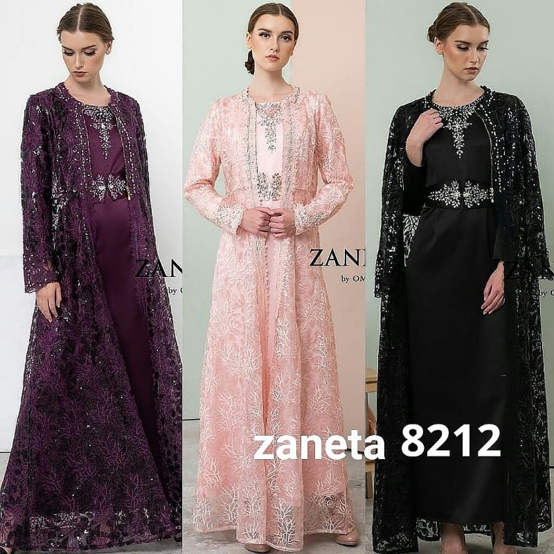 Zaneta 8212 Gamis Dress Muslim Fashion Muslim