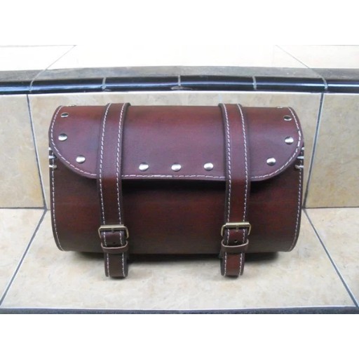 tas motor model tabung bahan asli kulit keren vintage