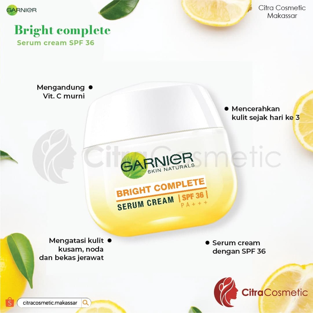 Garnier Bright Complete Series Face Wash 100Ml | Vitamin C Day Serum | Anti Acne Facial Wash | Booster Serum | Facial Mask