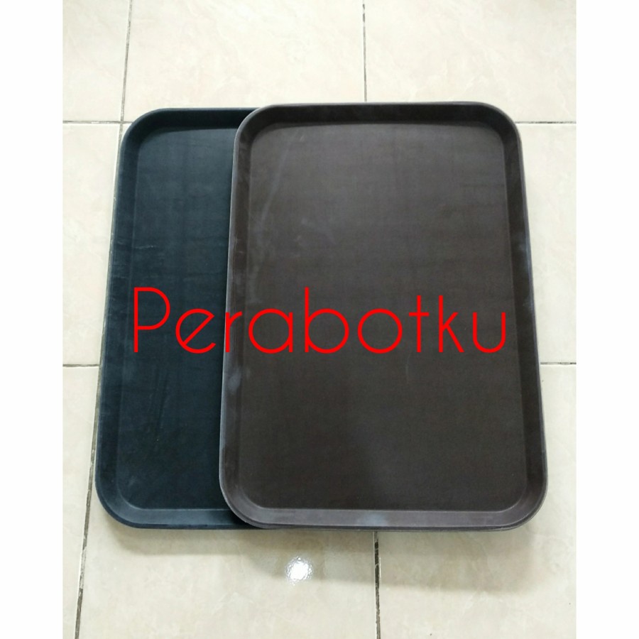 Nampan Segi Anti Slip Jumbo 66 x 46 TP02-66 / Talam Baki Besar Lapis Karet Antislip