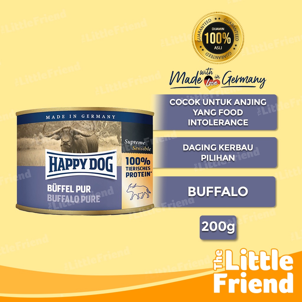 Makanan Basah Kaleng Anjing Happy Dog Pure Meat Wet Food 200 Gram