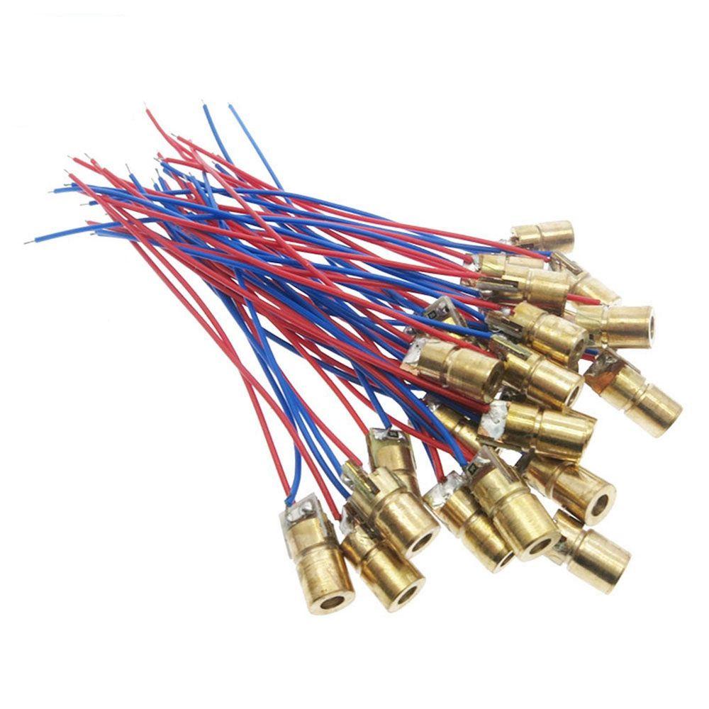 Nanas1per3/5/10pcs Dioda Laser Kualitas Tinggi Red Sight Copper Head Dot Diode Module