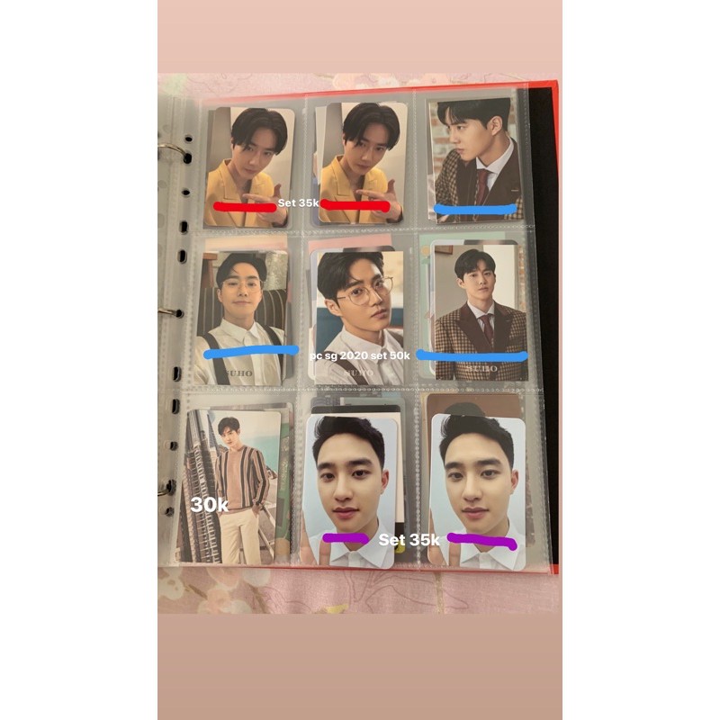 Suho Photocard season greeting 2017 sg exo 2017