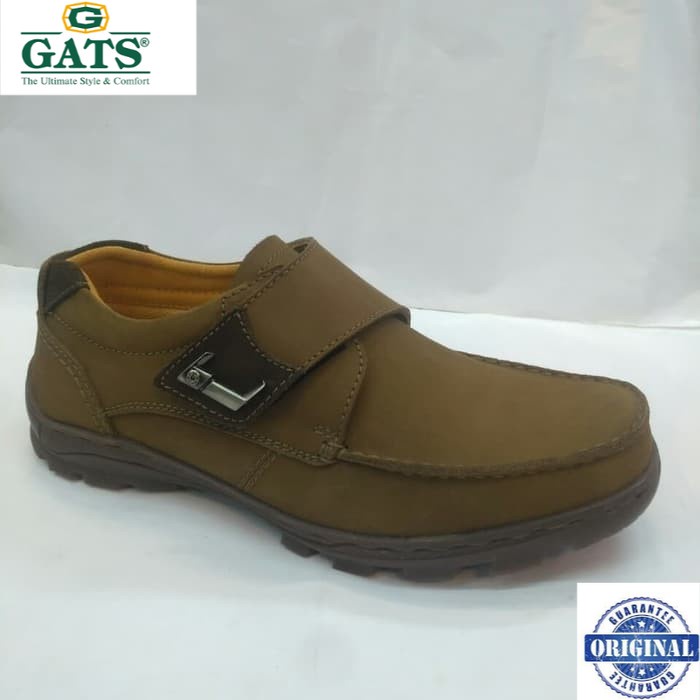 Sepatu kulit kasual GATS TO 2209 camel original