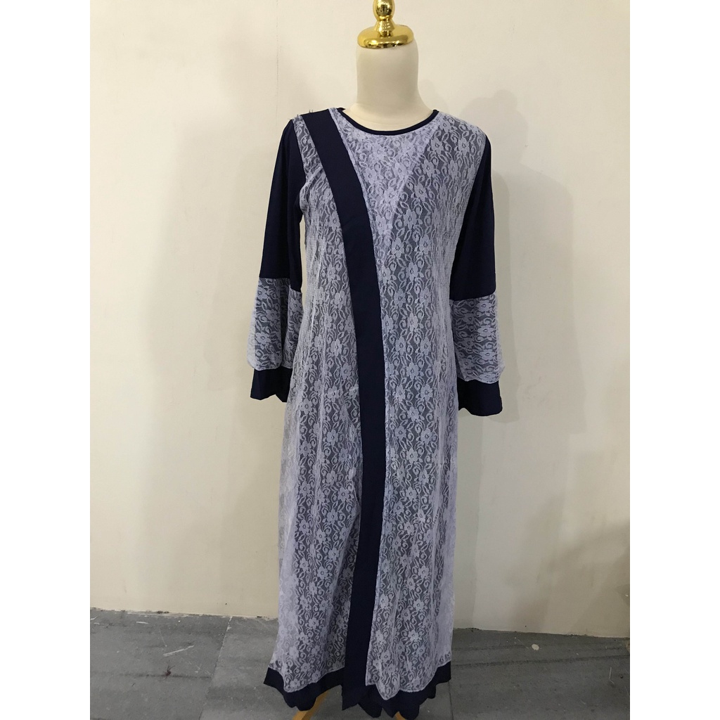 HOPYLOVY - Gamis Maxi Dress Meizza Hijab Brukat