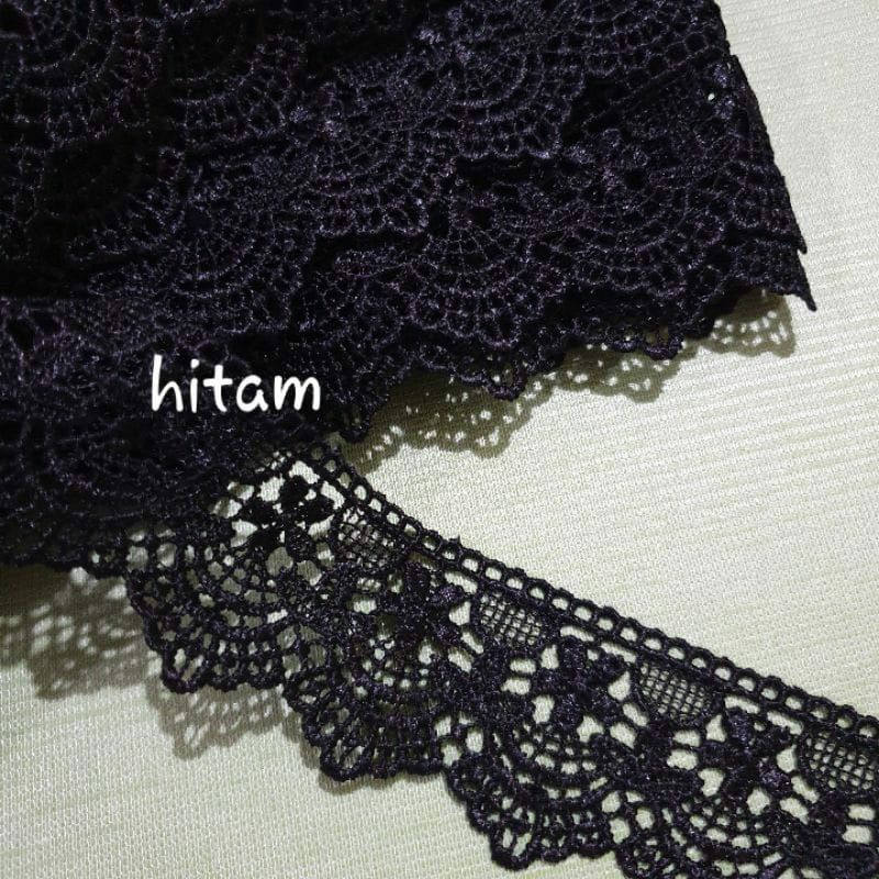 Renda Giper Bordir Renda 1 Meteran Lebar 3,5cm Harga Per 100cm Kode GL88232