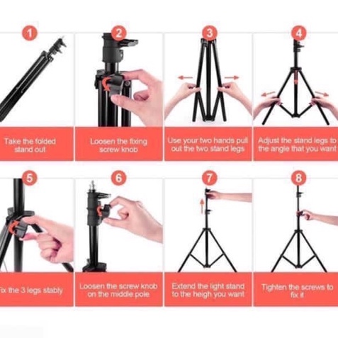 Tripod HP atau handphone 2,1 meter + Pack dus