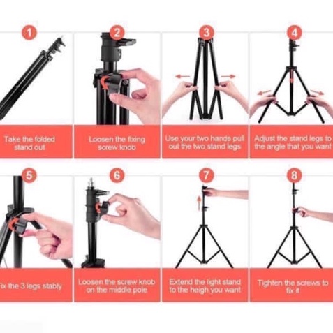 Tripod HP atau handphone 2,1 meter + Pack dus