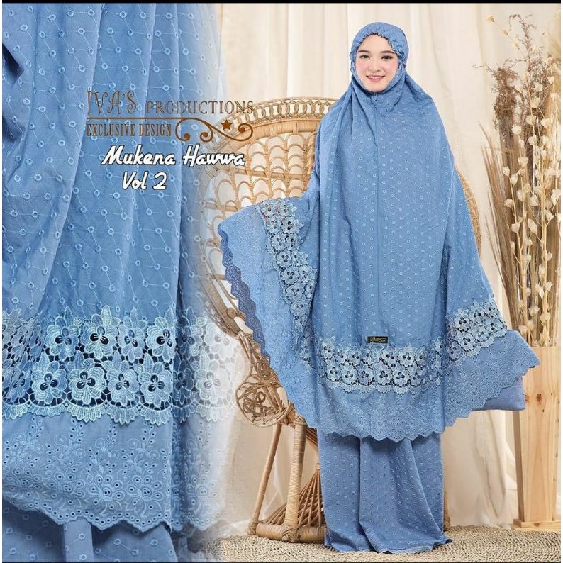 Sale Mukena Dewasa Katun Premium Jumbo Katun Paris Bordir
