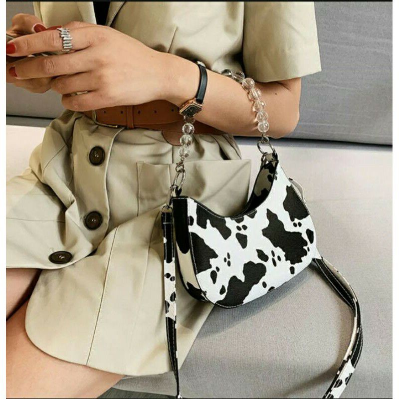 Tas Mutiara  Mini cow milk Tas SLempang wanita