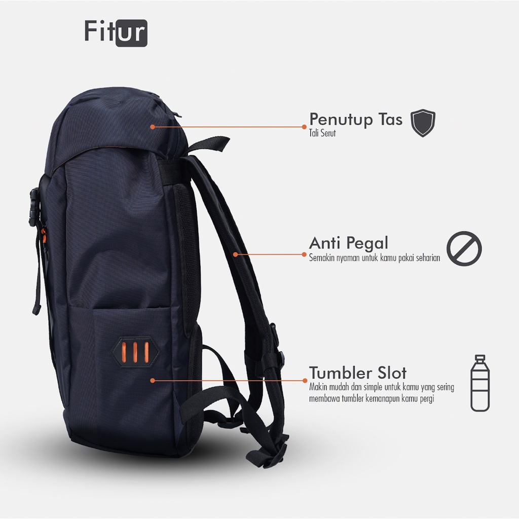 ARXHIVO NAVY |MANNEEDME x URBAN| Tas Ransel Punggung Pria Backpack ORIGINAL