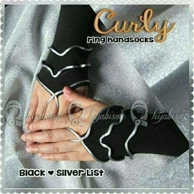 Handsock curly by hijabisme