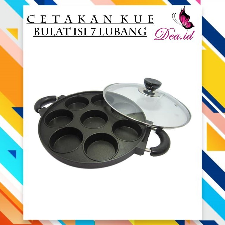 [DEASHOP] CETAKAN KUE MARTABAK ISI 7 LUBANG BULAT / CETAKAN MARTABAK MINI / PANCAKE / KUE CUBIT