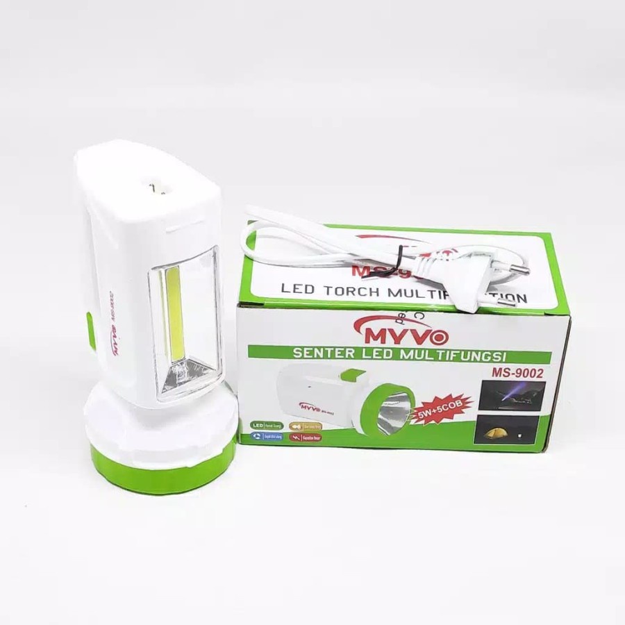 New Promo!!! Senter Lampu Emergency LED Multifungsi 5 Watt+COB MS-9002 Myvo