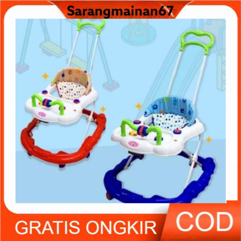 RODA BAYI ALAT BANTU JALAN BAYI/BABY WALKER HOKIKU 817/DORONGAN BAYI/BABY WALKER MUSIK MURAH DAN BER