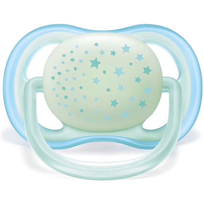 Avent - Ultra Air Night Pacifiers STARS/BEAR BLUE GREEN 0-6m