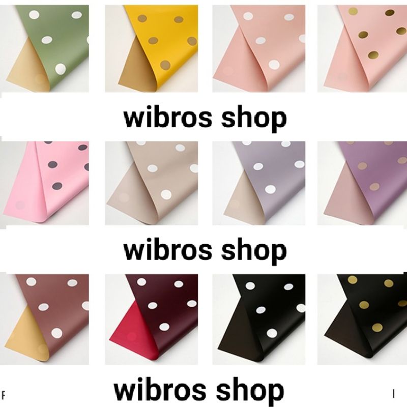 

kertas buket bunga lembraan kertas bunga polkadot