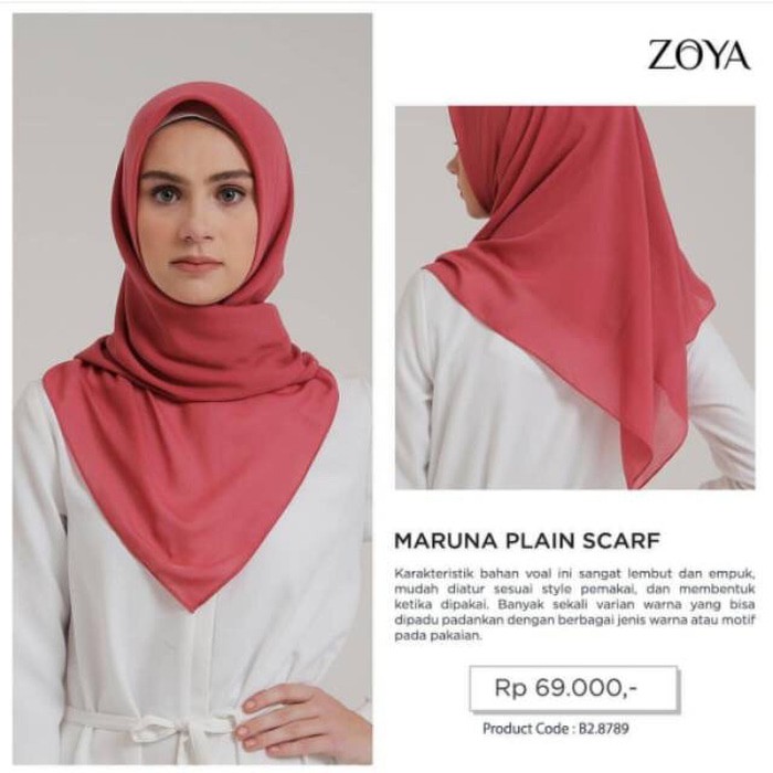 Maruna Plain Scarf Zoya