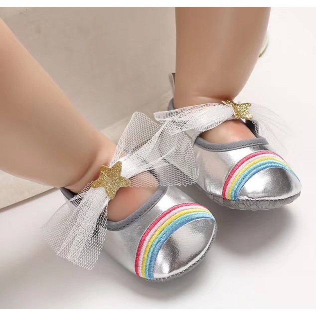 C549 RAINBOW Sepatu prewalker bayi dan anak perempuan