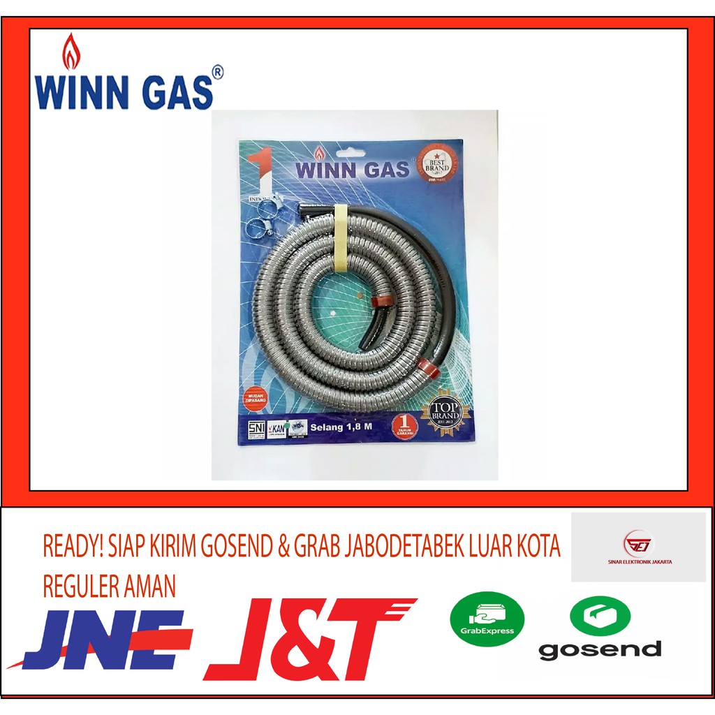 Winn Gas FLEX Selang Gas 1,8M SNI. Baru