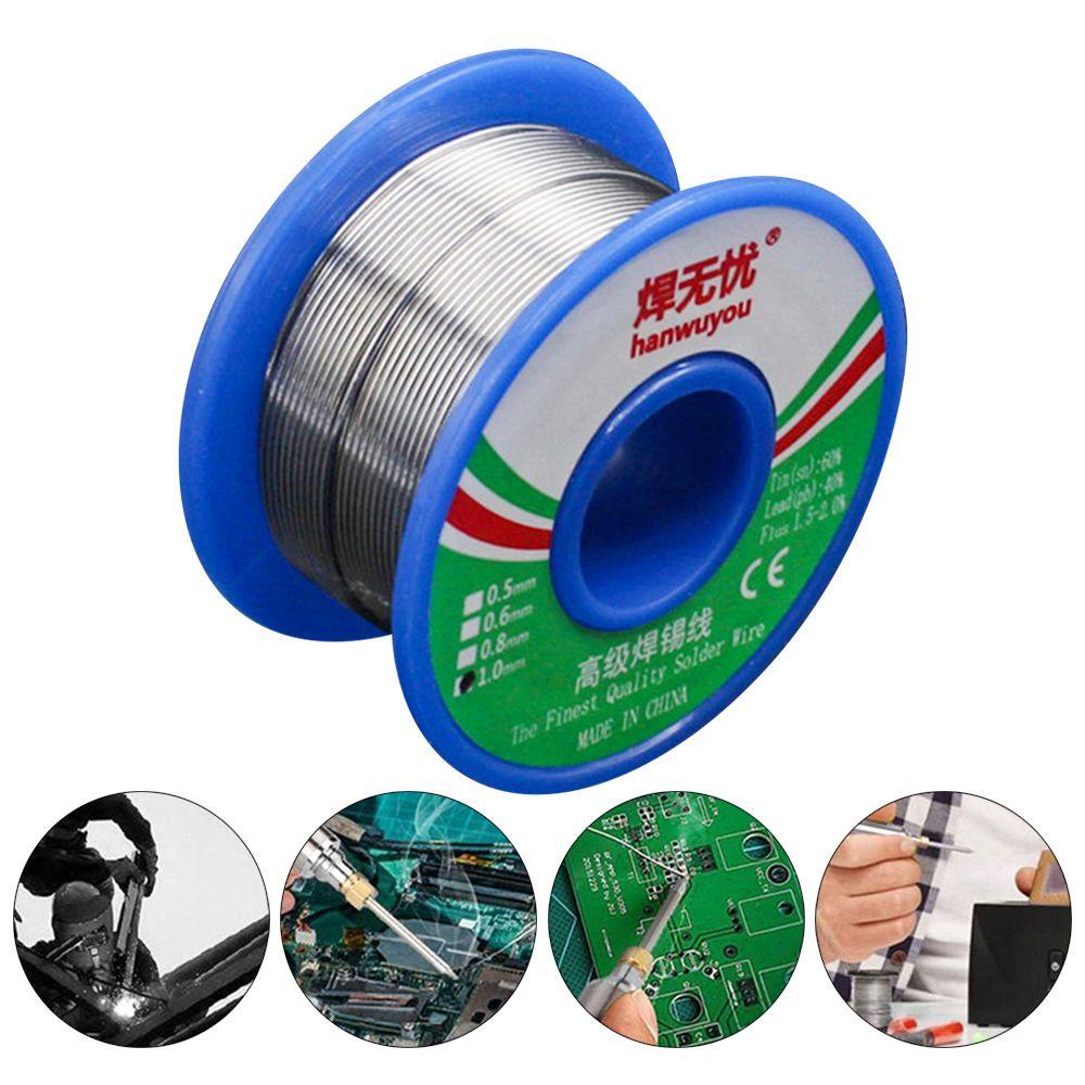 Solighter 50g Kawat Timah 1.0mm Sn/Pb Aksesori Las Timah Flux Timah