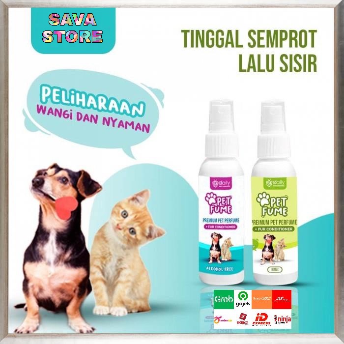 PARFUM KHUSUS HEWAN KUCING ANJING KELINCI DAILY PET PARFUME NO ALKOHOL