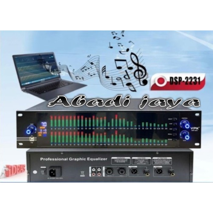 Equaliser Digital vpk dsp2231 vpk dsp 2231 Equalizer VPK DSP 2231