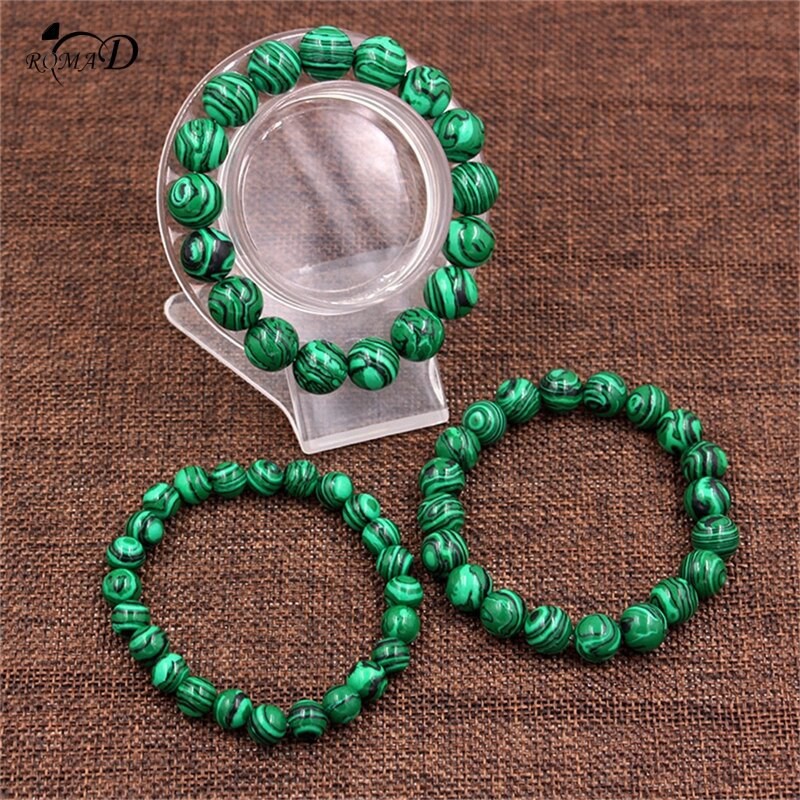 Gelang Batu Natural Malachite  Top Quality