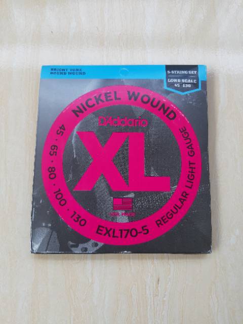 Senar Bass D'addario EXL170 4 Strings EXL170-5 5 Strings