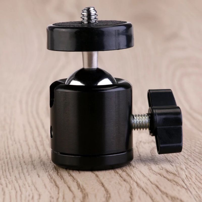 Mini Ballhead / Ball Head for Tripod Camera DSLR - Ring Light 360