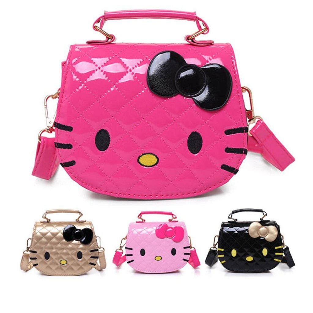 TS166 TAS SELEMPANG BAHU ANAK MOTIF KARTUN HELLO KITTY 