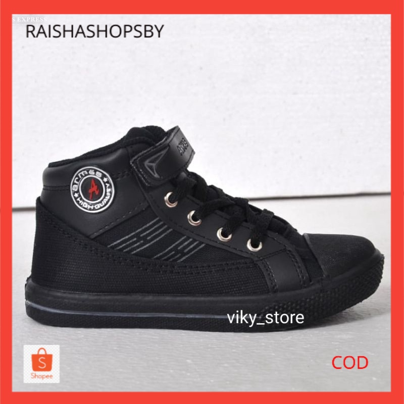 sepatu sekolah anak sd-smp/sepatu sekolah hitam/sepatu armas