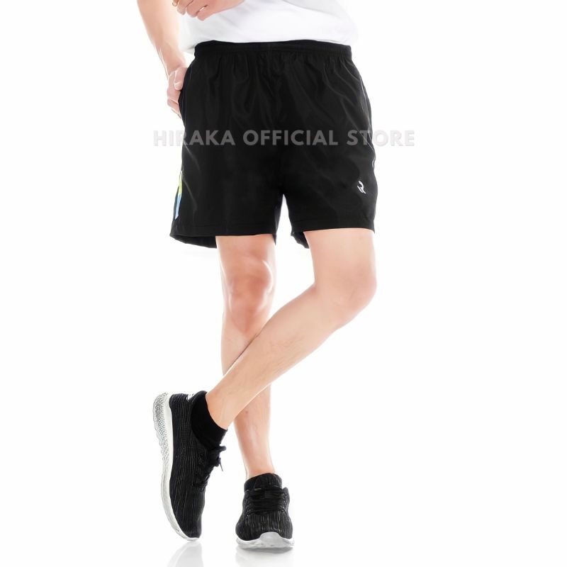 HIRAKA Set Olahraga Wanita / Stelan Jaket Celana Sport / Setelan Pakaian Perempuan Olahraga One Set / Pakaian Olahraga Pria 1 Set-Celana Pendek