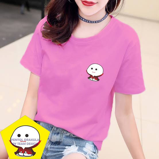 YOURSTYLE1119 - KAOS PENTOL DRAKULA BAJU KAOS WANITA UNISEX OVERSIZE PRIA JUMBO CASUAL KEKINIAN