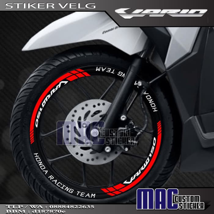 v2 - STICKER STIKER LIS LIST VELG VARIO 110 125 150
