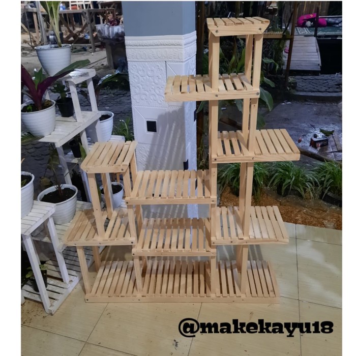 Rak Tanaman - Rak Tanaman Rak Kayu Rak Dekorasi