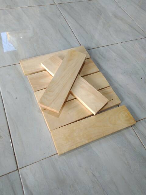 Talenan Kayu Kotak Persegi 30 x 8 / Bahan Decoupage / Bahan Talenan Lukis