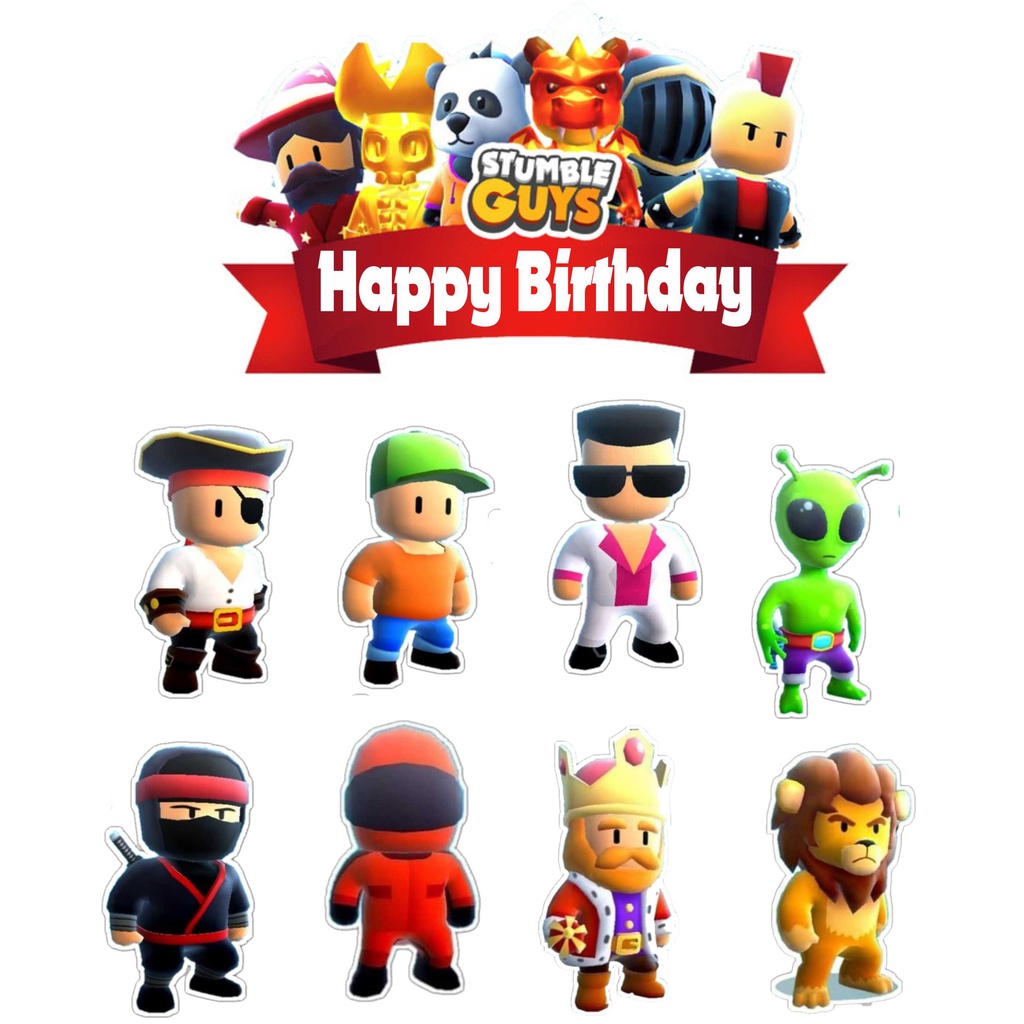 jual-topper-cake-ulang-tahun-hiasan-kue-stumble-guys-shopee-indonesia