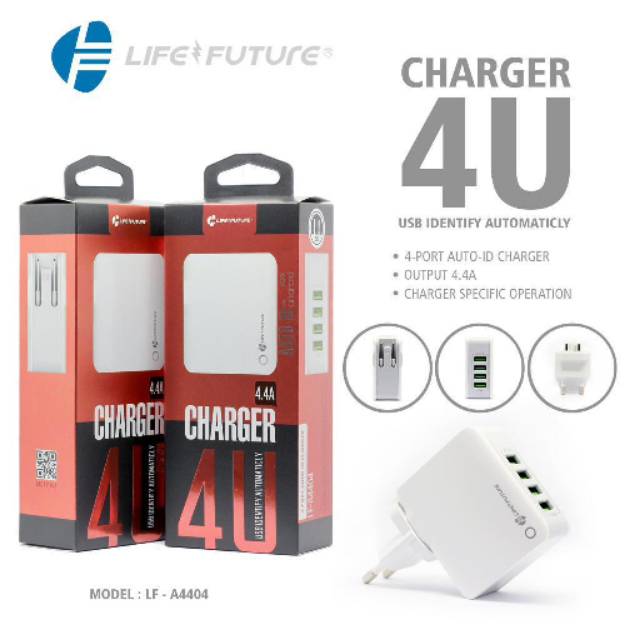 KEPALA CHARGER / BATOP LIFE FUTURE 4USB