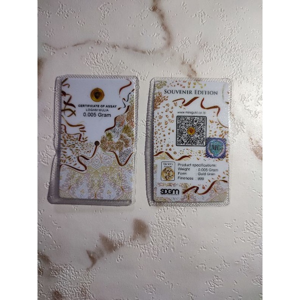 Logam Mulia Minigold Souvenir Series 0.005 gr