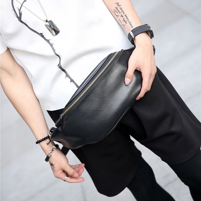 Men's Leather Waist Bag