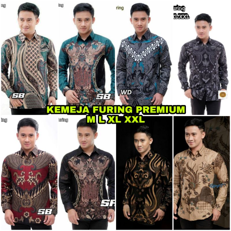 COD Murah ATASAN KEMEJA BATIK PRIA LENGAN PANJANG PREMIUM CLASS