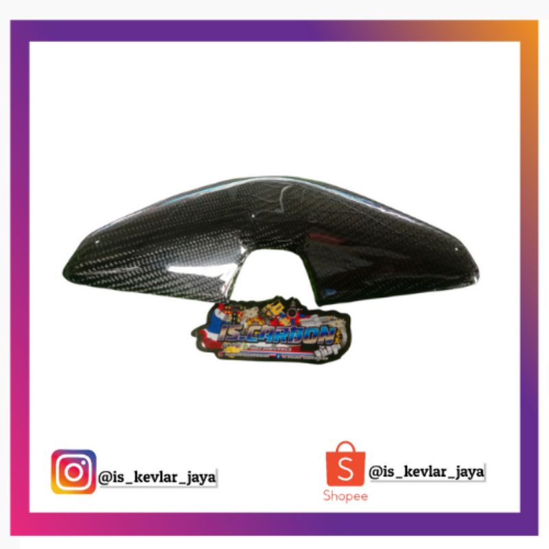 COVER PART STANG ATAS NMAX KARBON KEVLAR ASLI