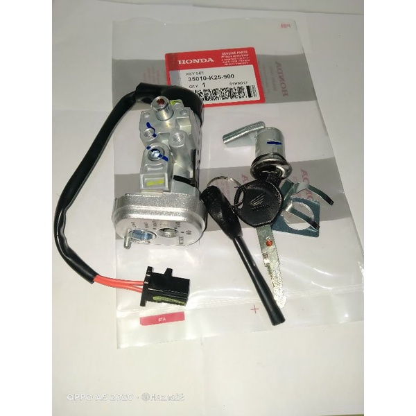 KUNCI KONTAK KEY SET HONDA BEAT FI 2013-2016 ESP ASLI ORIGINAL