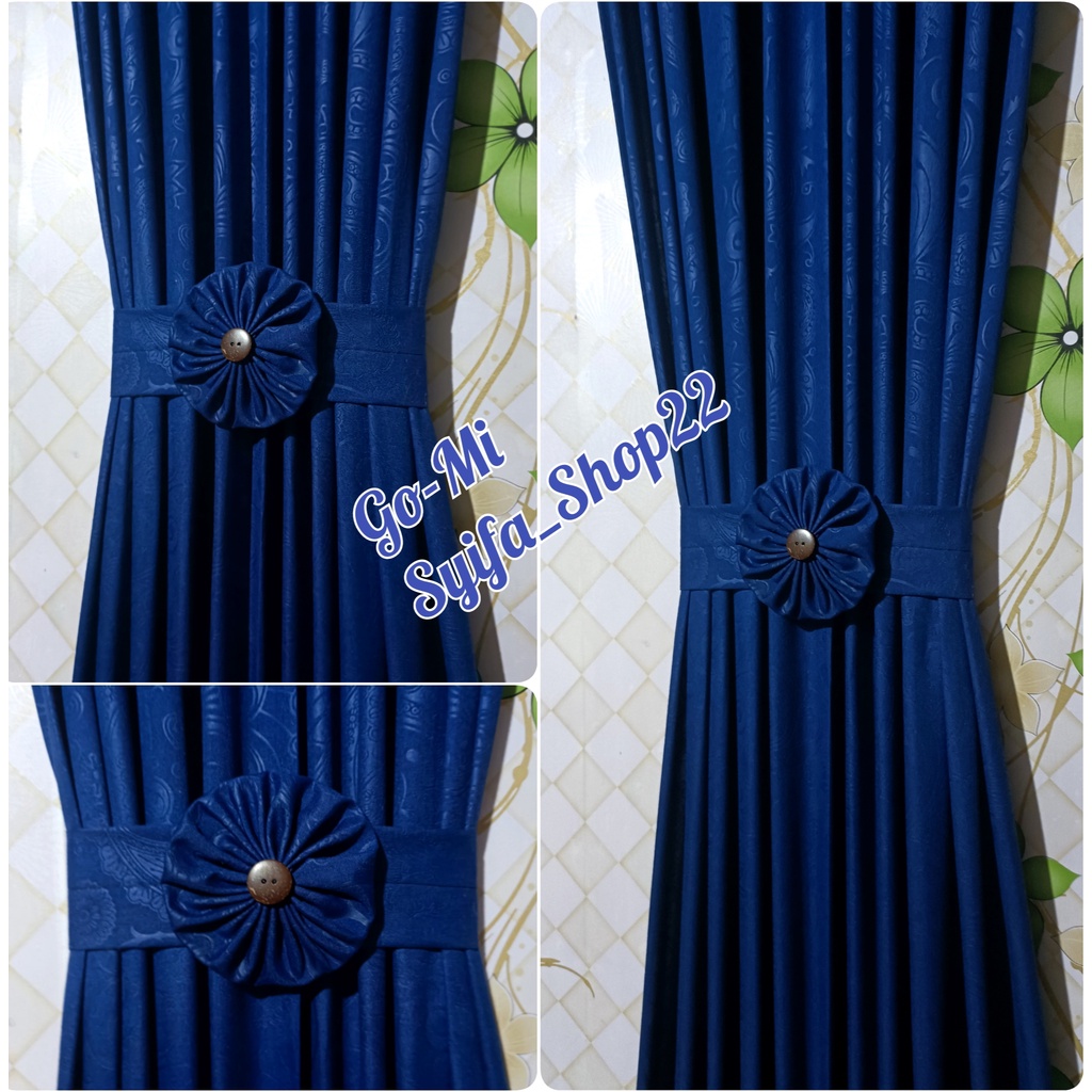 Gorden Kupu Kupu Jendela Pintu Kaca Minimalis Ikat