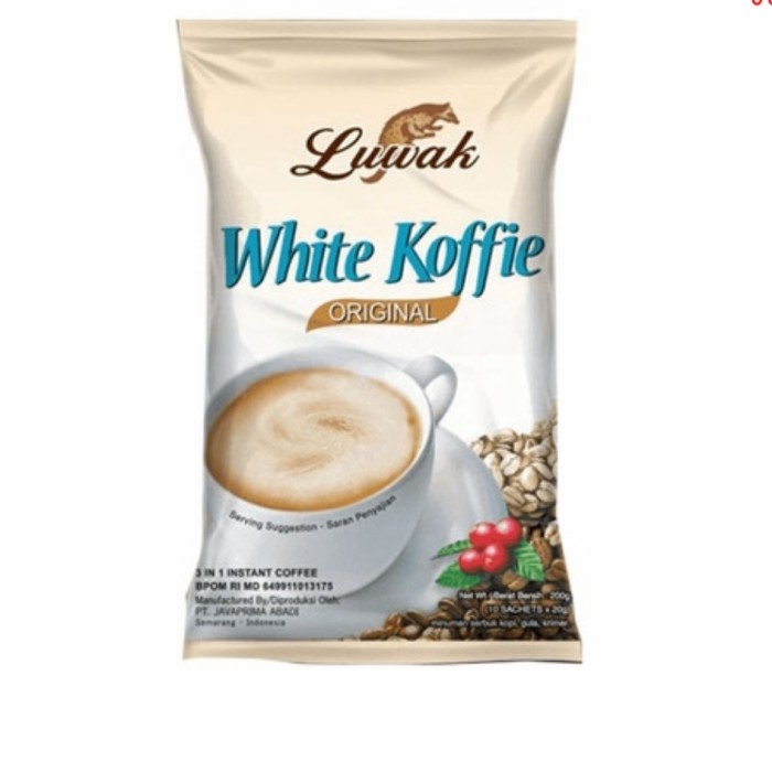 

minuman kopi luwak white coffe saset seduh 20gr (5pc)