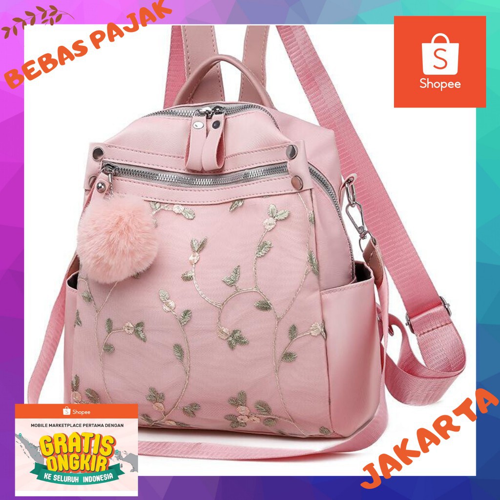 TAS BRANDED IMPORT 697 TAS RANSEL WANITA MURAH TAS SEKOLAH STYLISH MULTIFUNGSI TAS MODERN TAS